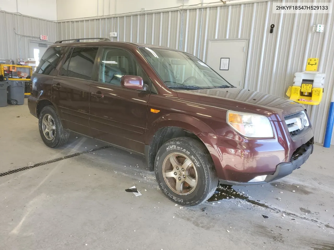 2007 Honda Pilot Exl VIN: 2HKYF18547H529133 Lot: 77225834