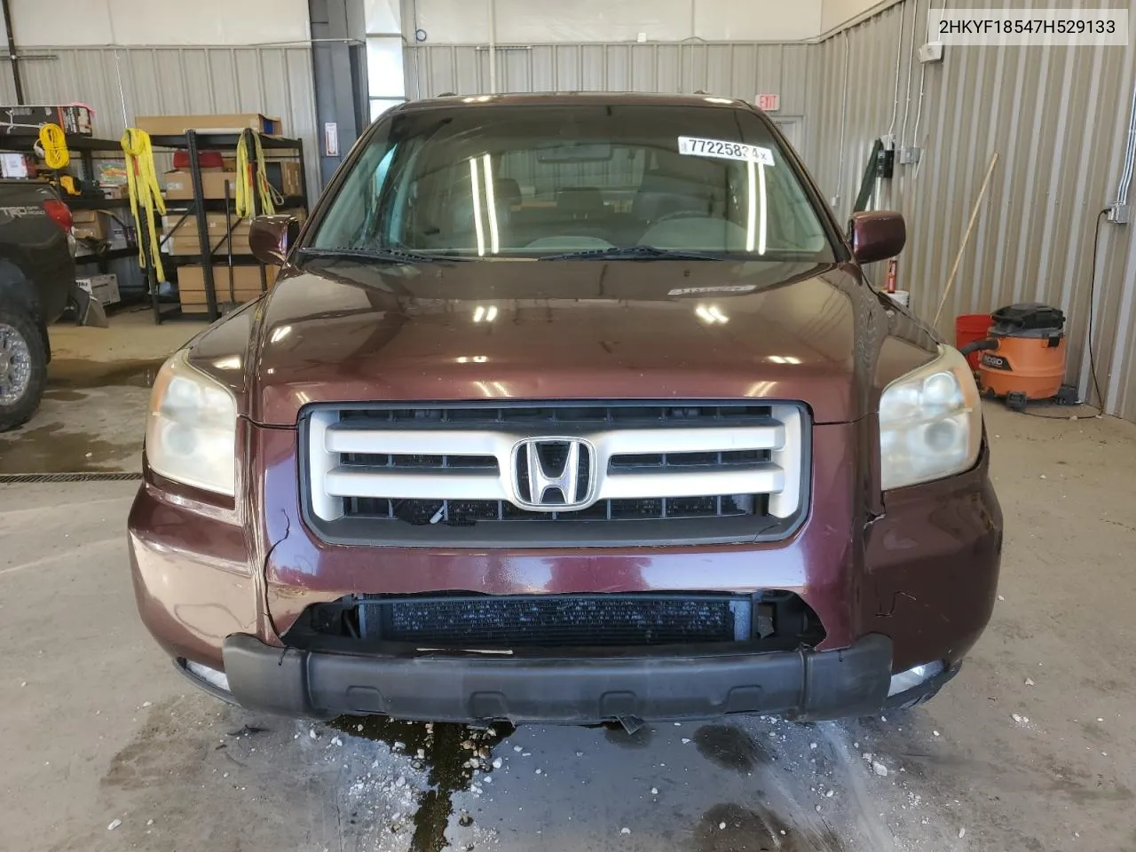 2007 Honda Pilot Exl VIN: 2HKYF18547H529133 Lot: 77225834