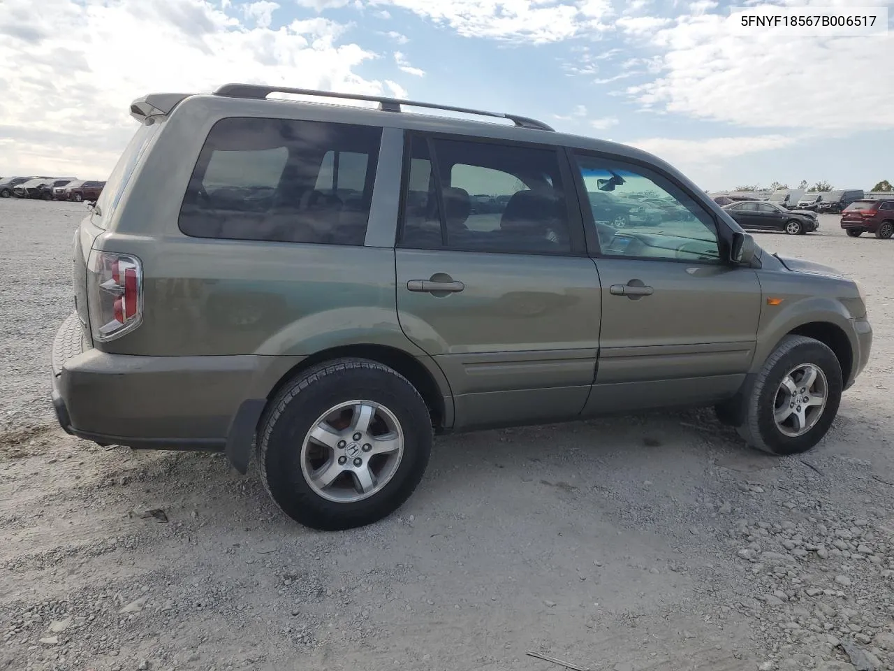 2007 Honda Pilot Exl VIN: 5FNYF18567B006517 Lot: 77229804