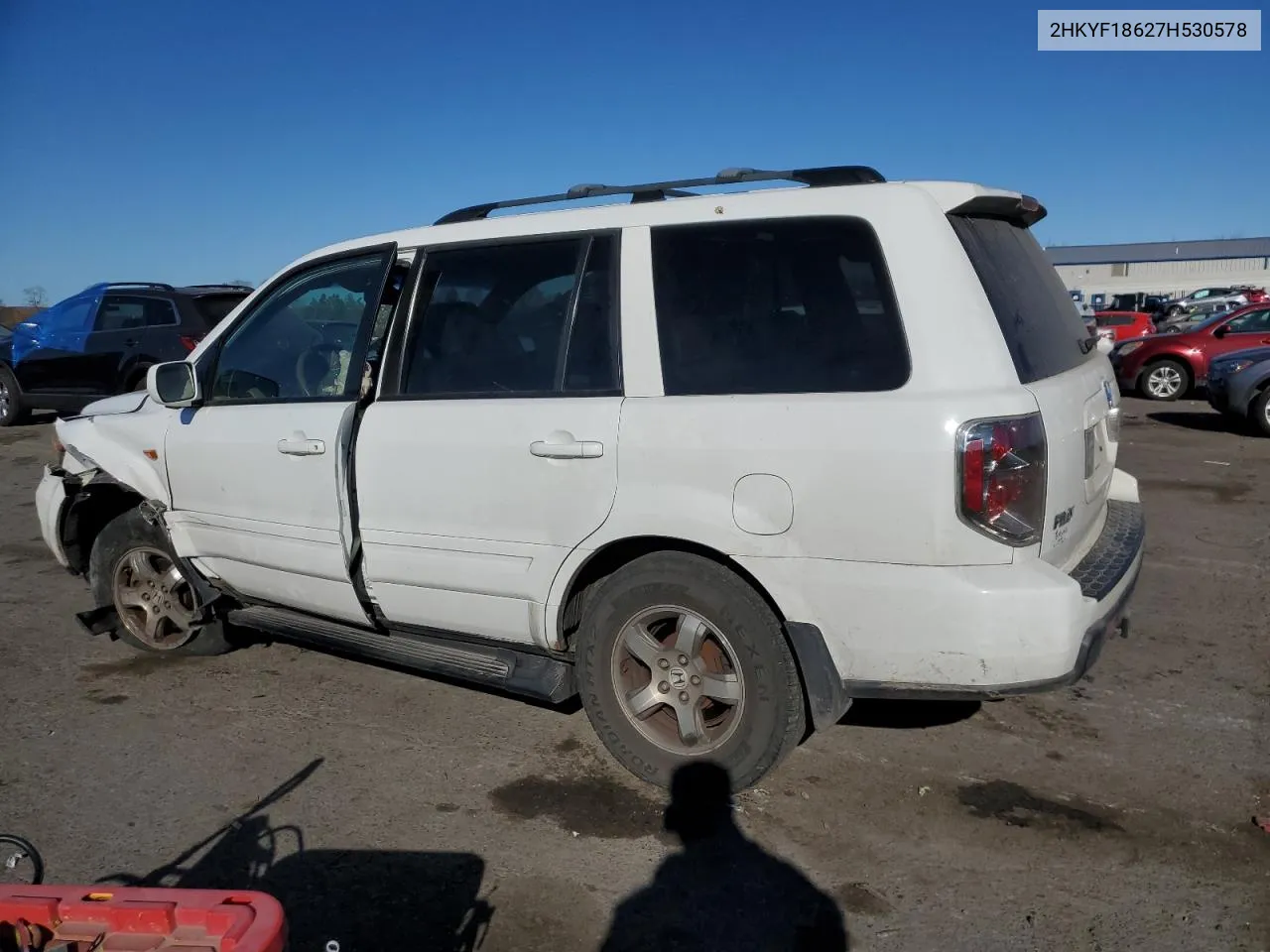 2007 Honda Pilot Exl VIN: 2HKYF18627H530578 Lot: 77574394