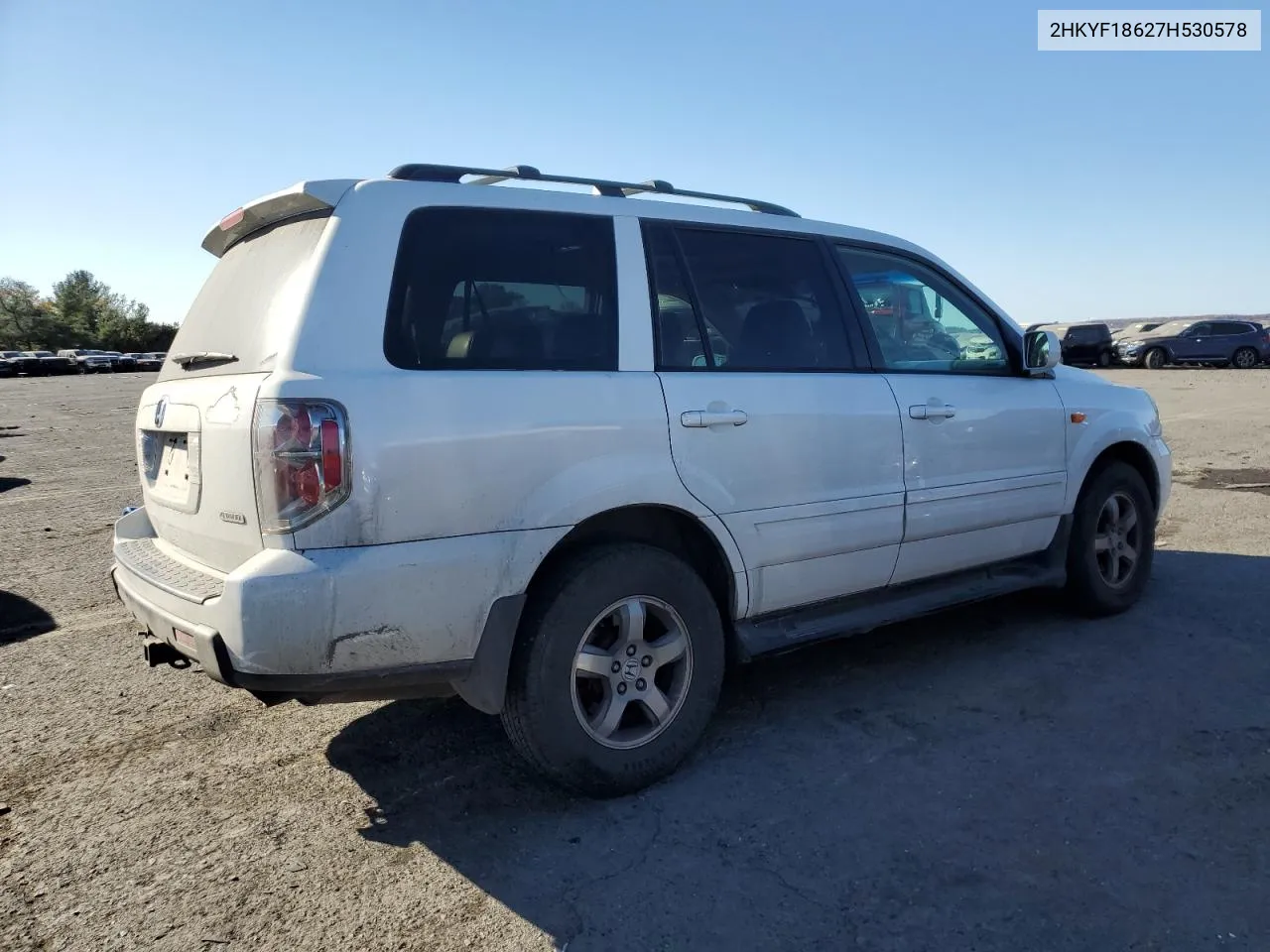 2007 Honda Pilot Exl VIN: 2HKYF18627H530578 Lot: 77574394