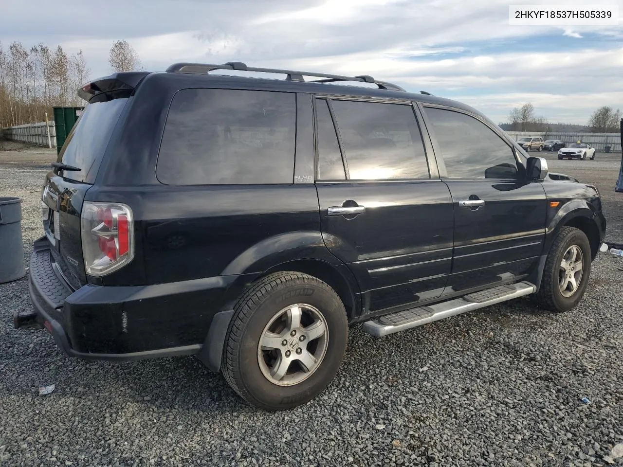 2007 Honda Pilot Exl VIN: 2HKYF18537H505339 Lot: 77800274