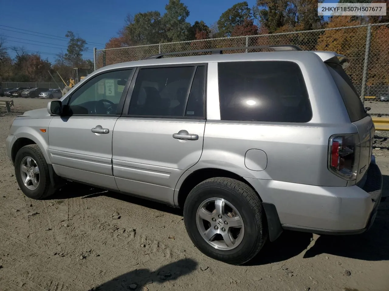 2007 Honda Pilot Exl VIN: 2HKYF18507H507677 Lot: 78532004