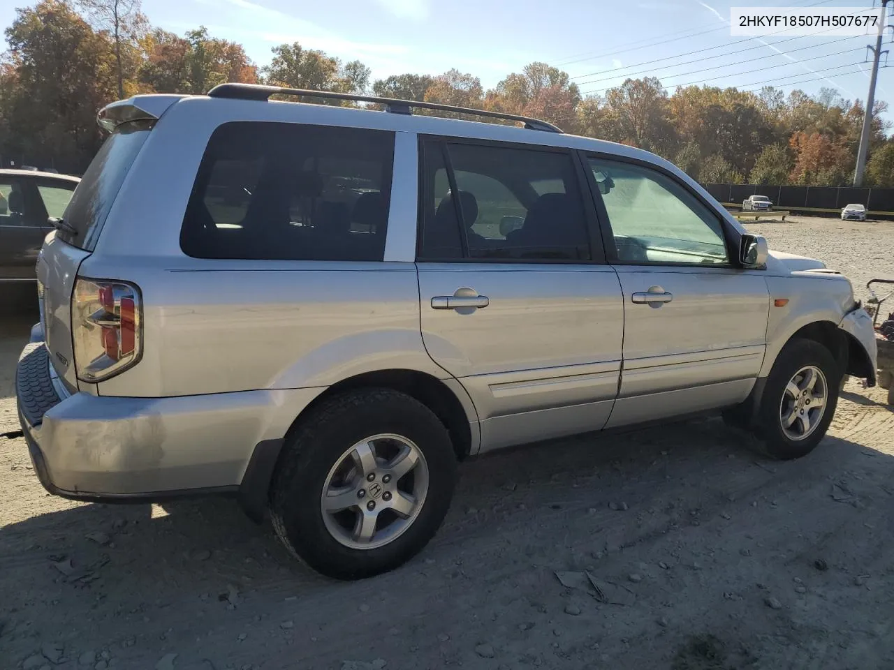 2007 Honda Pilot Exl VIN: 2HKYF18507H507677 Lot: 78532004