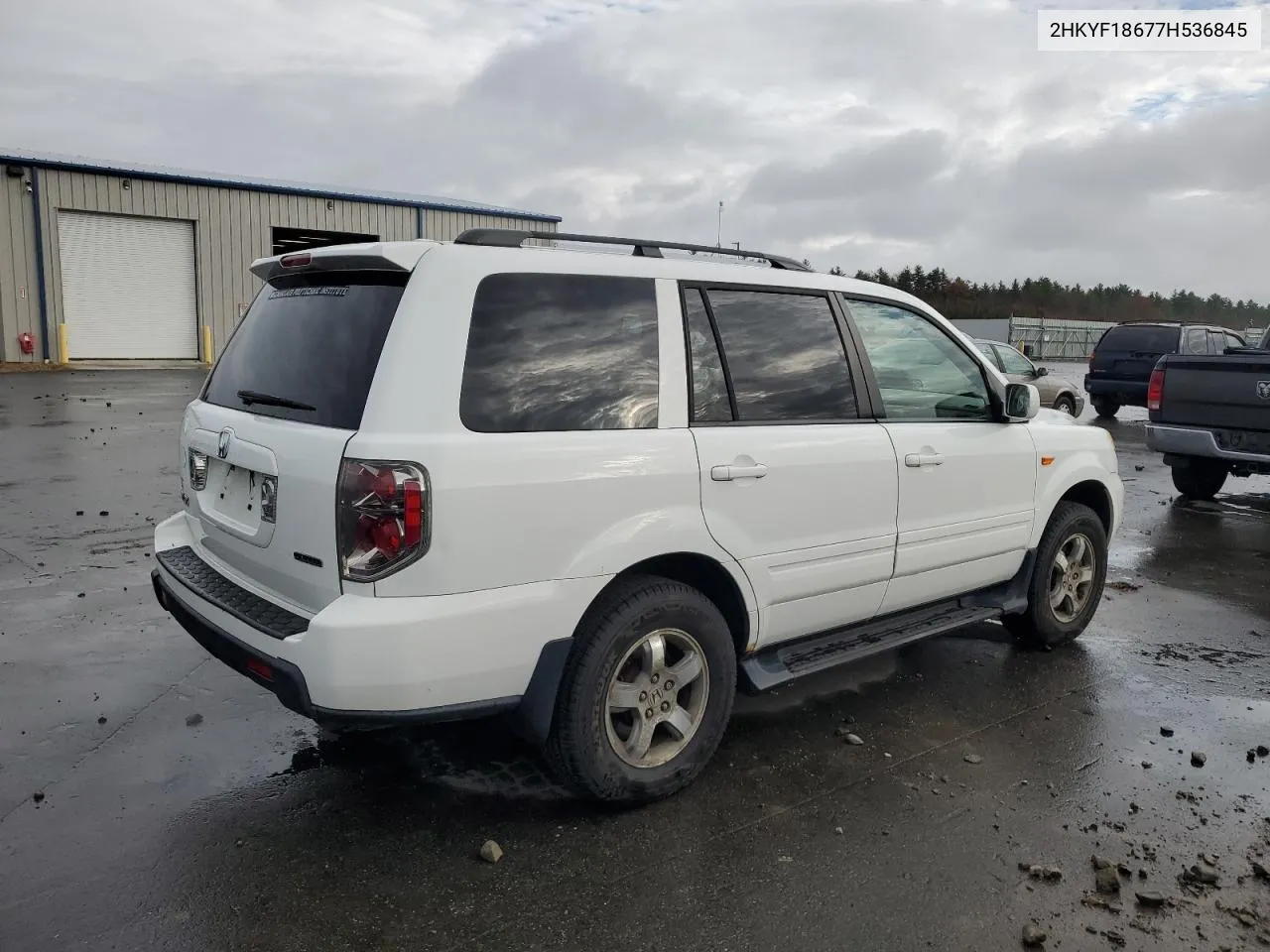 2007 Honda Pilot Exl VIN: 2HKYF18677H536845 Lot: 78724294