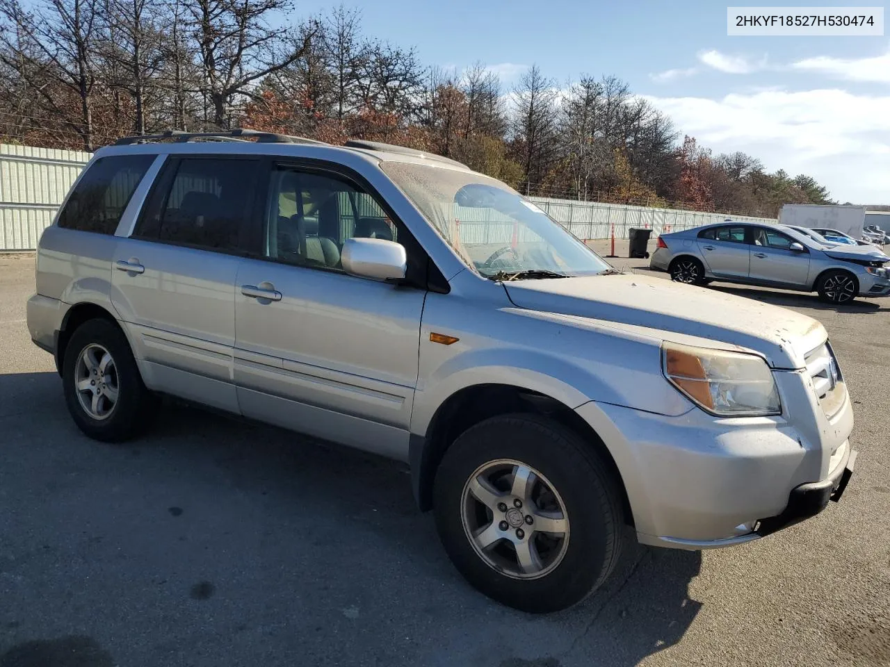 2007 Honda Pilot Exl VIN: 2HKYF18527H530474 Lot: 78920184