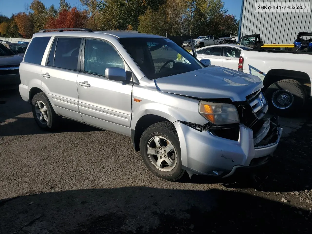 2007 Honda Pilot Ex VIN: 2HKYF18477H535807 Lot: 78941704