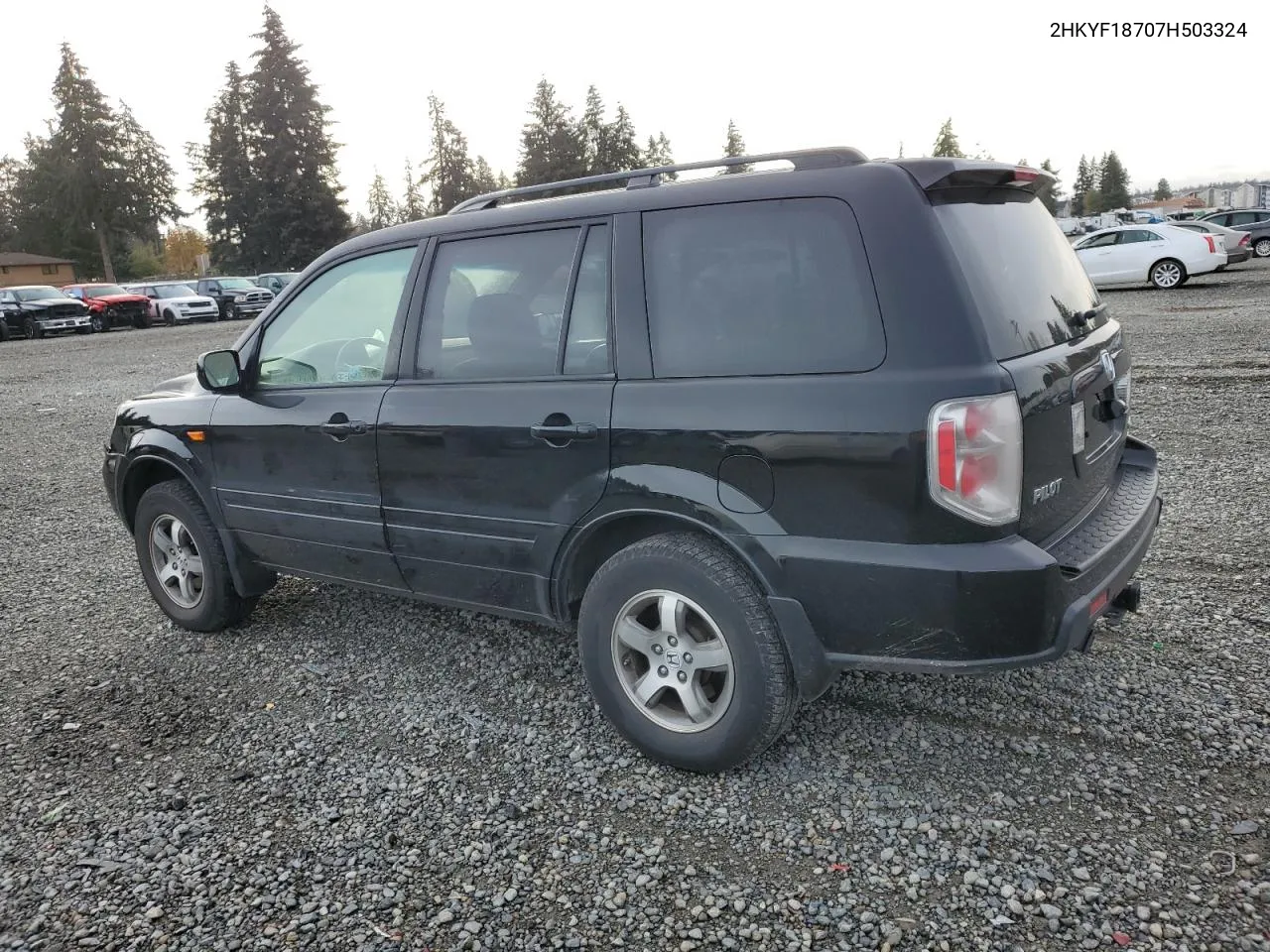 2007 Honda Pilot Exl VIN: 2HKYF18707H503324 Lot: 79142844