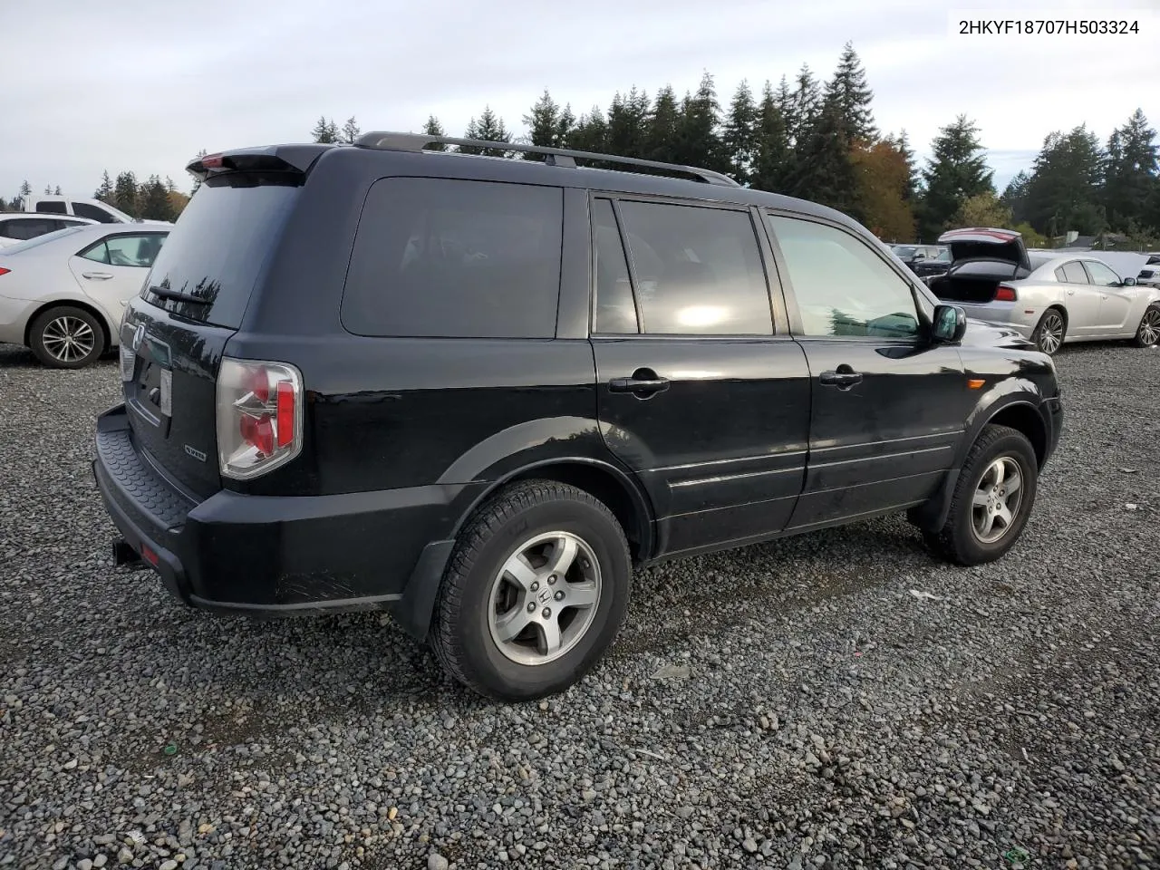 2007 Honda Pilot Exl VIN: 2HKYF18707H503324 Lot: 79142844