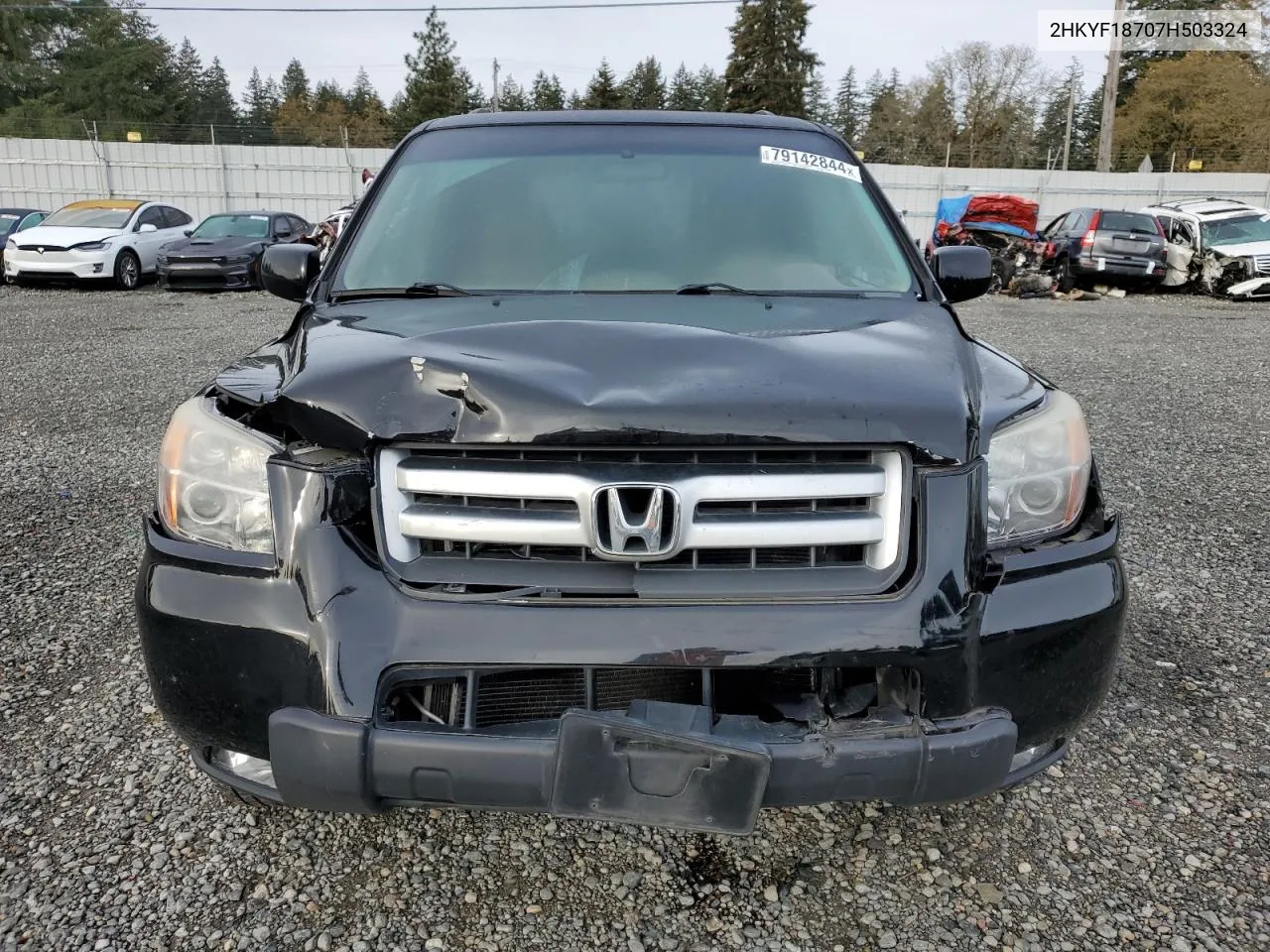 2007 Honda Pilot Exl VIN: 2HKYF18707H503324 Lot: 79142844