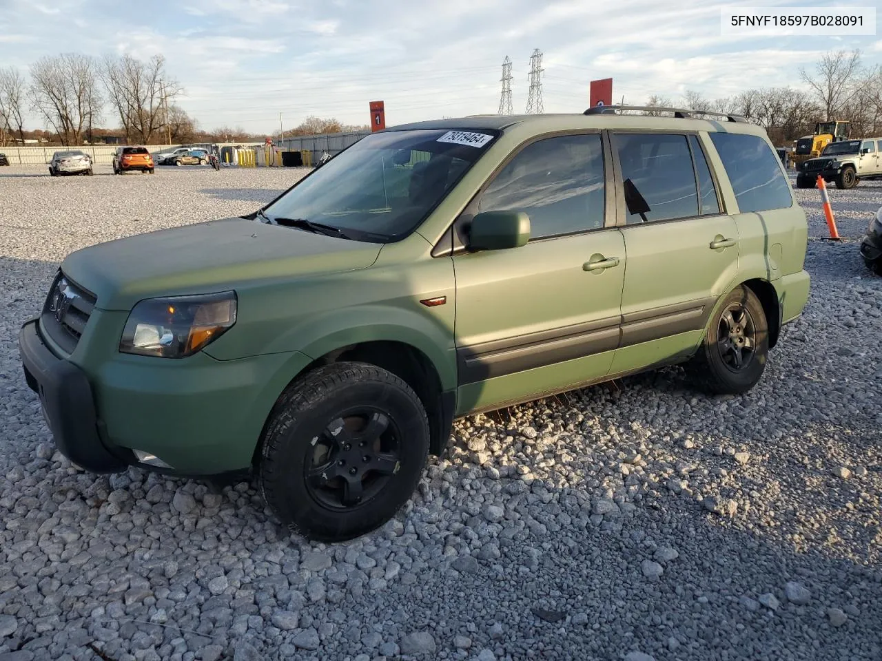 2007 Honda Pilot Exl VIN: 5FNYF18597B028091 Lot: 79319464