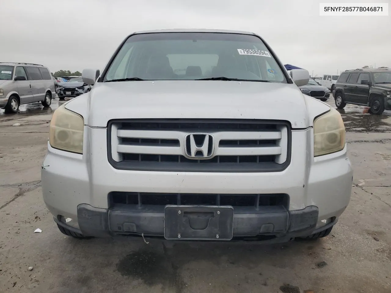 2007 Honda Pilot Exl VIN: 5FNYF28577B046871 Lot: 79538594