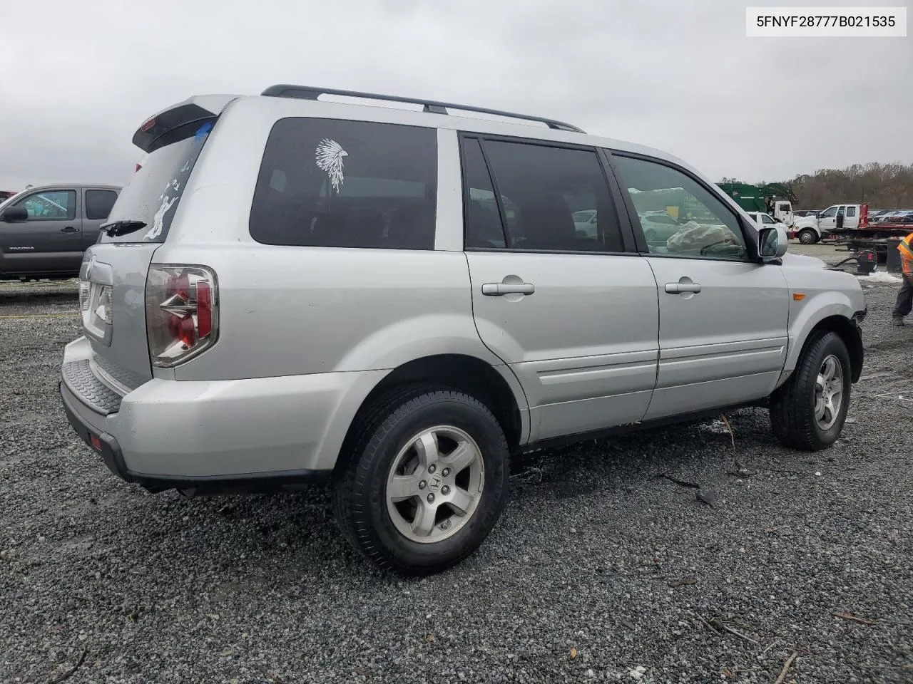 2007 Honda Pilot Exl VIN: 5FNYF28777B021535 Lot: 79823904