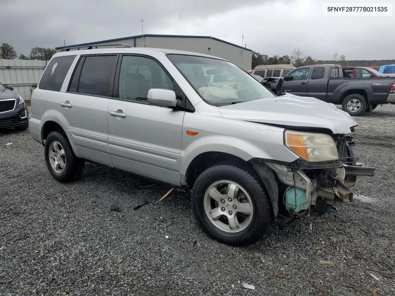 2007 Honda Pilot Exl VIN: 5FNYF28777B021535 Lot: 79823904