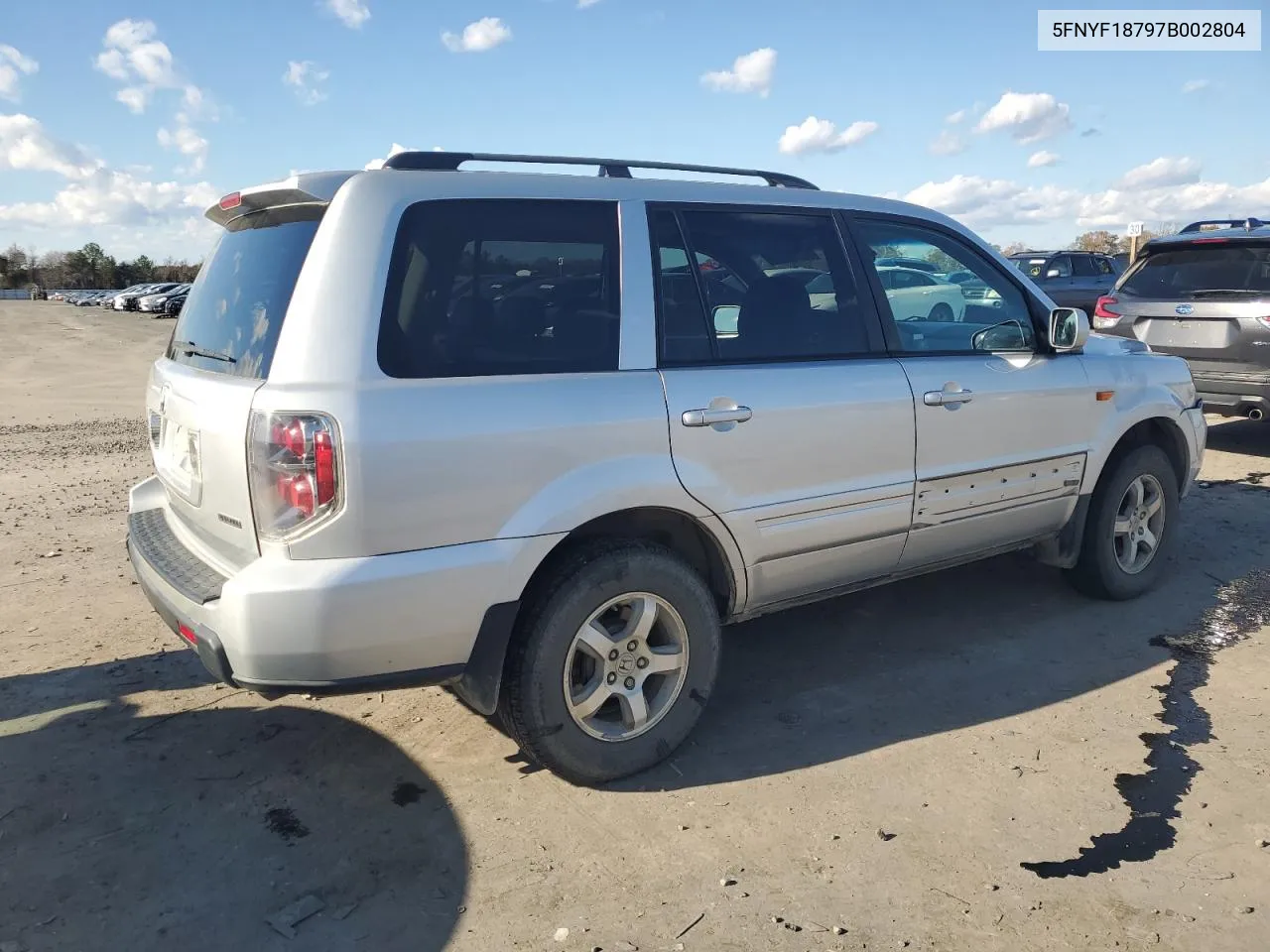 2007 Honda Pilot Exl VIN: 5FNYF18797B002804 Lot: 79904414