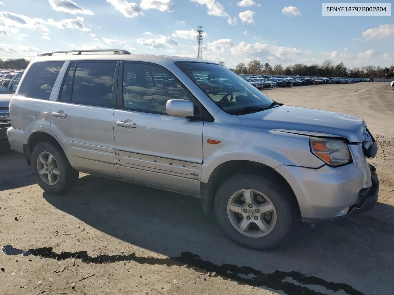 2007 Honda Pilot Exl VIN: 5FNYF18797B002804 Lot: 79904414