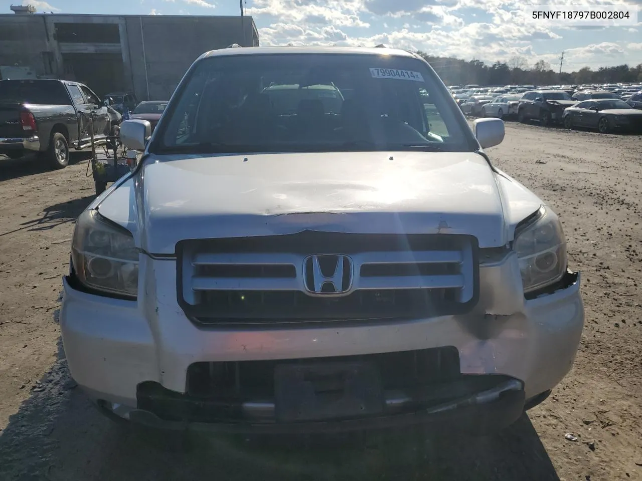 2007 Honda Pilot Exl VIN: 5FNYF18797B002804 Lot: 79904414