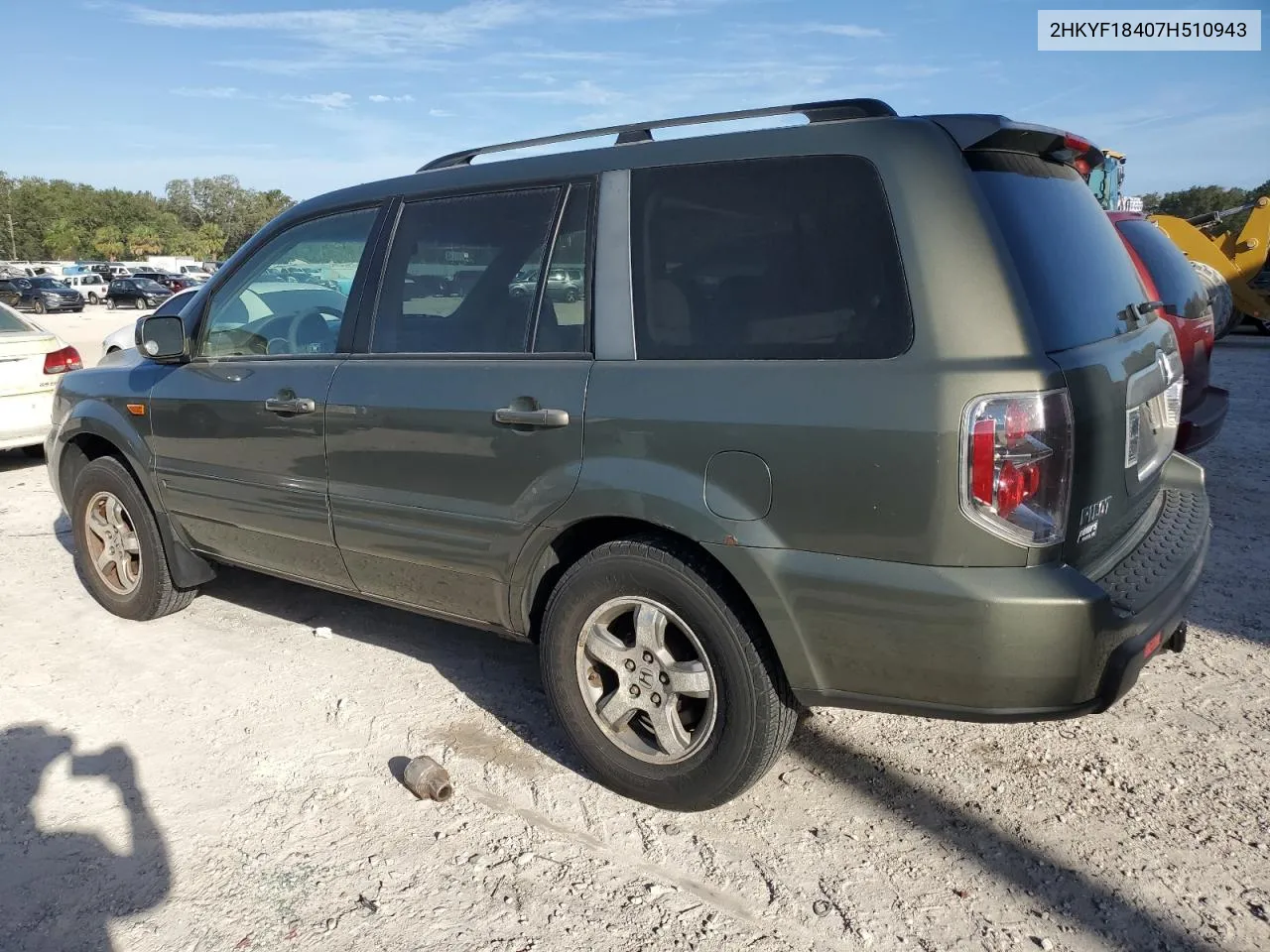 2HKYF18407H510943 2007 Honda Pilot Ex