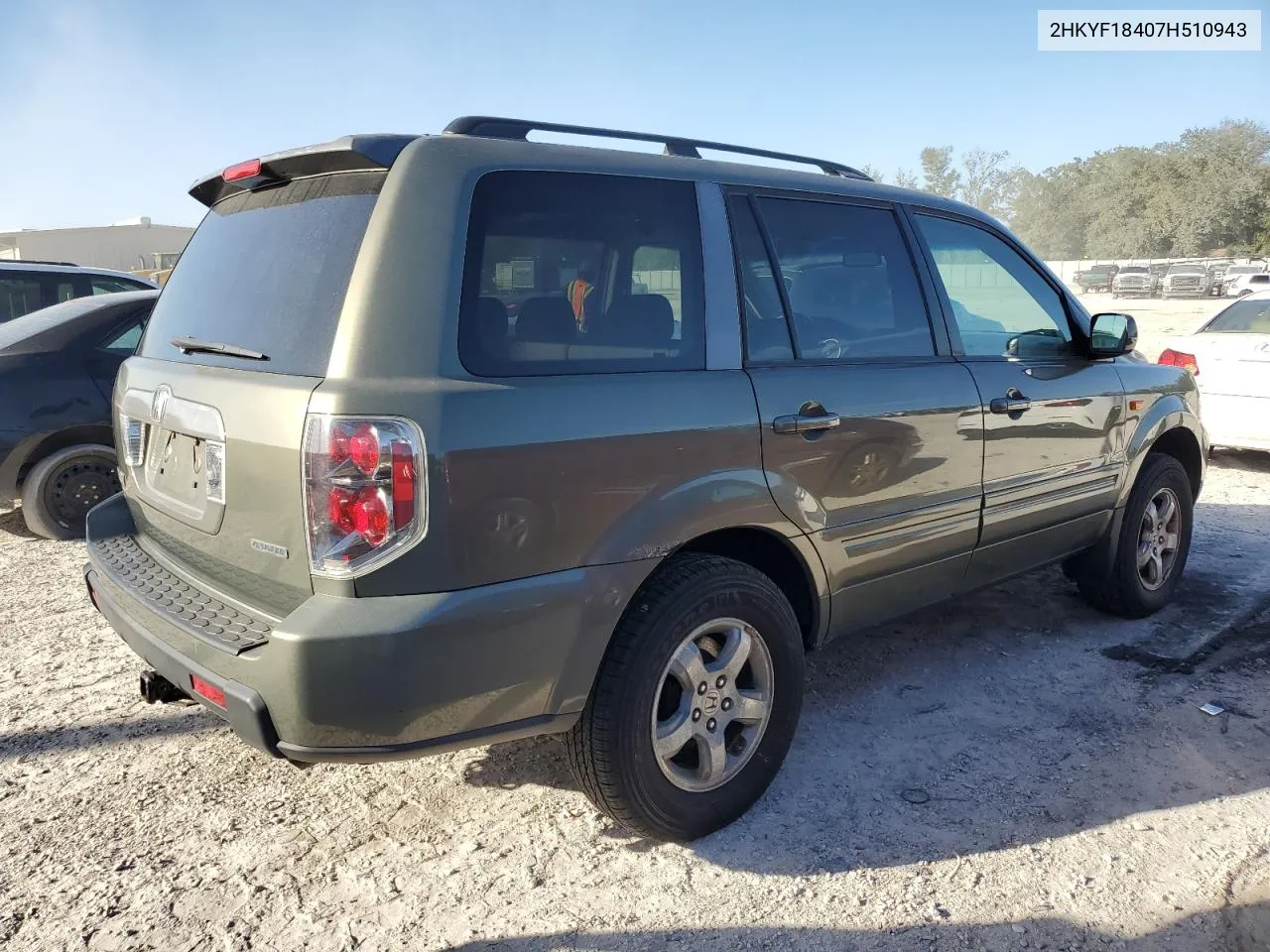 2HKYF18407H510943 2007 Honda Pilot Ex