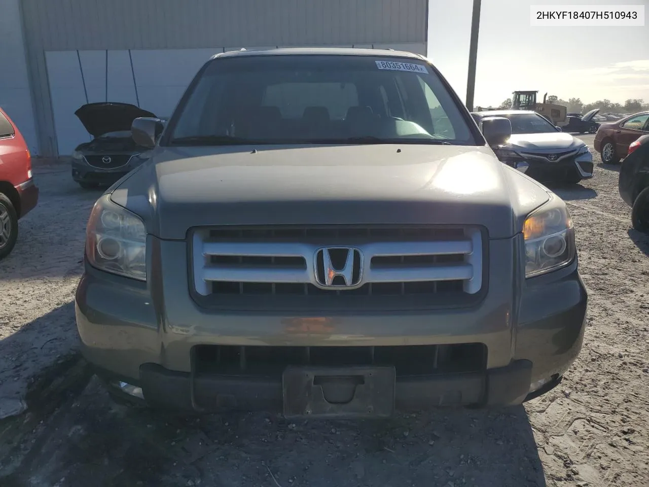 2HKYF18407H510943 2007 Honda Pilot Ex