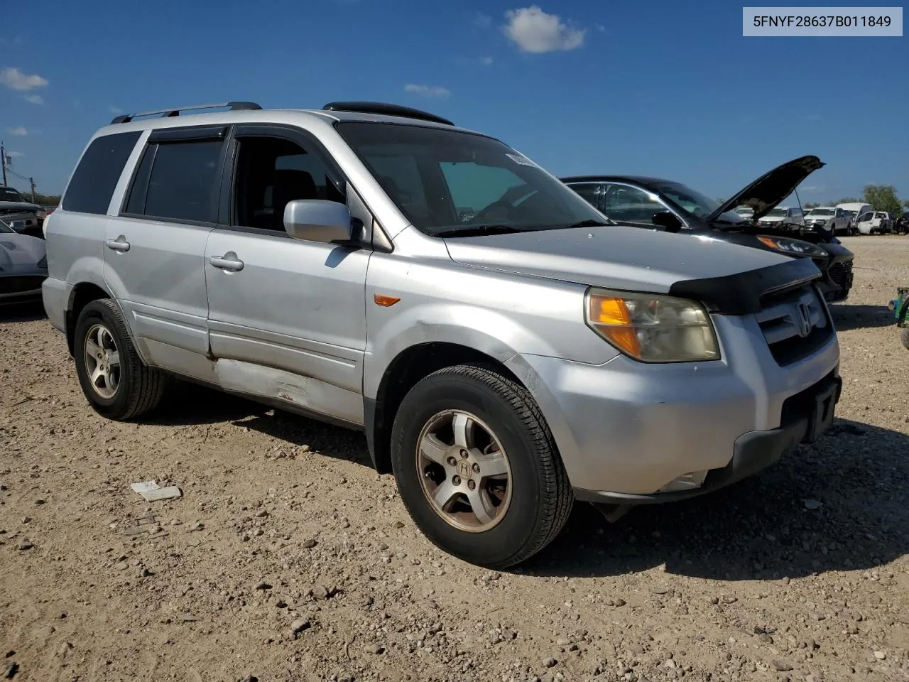 2007 Honda Pilot Exl VIN: 5FNYF28637B011849 Lot: 80570514