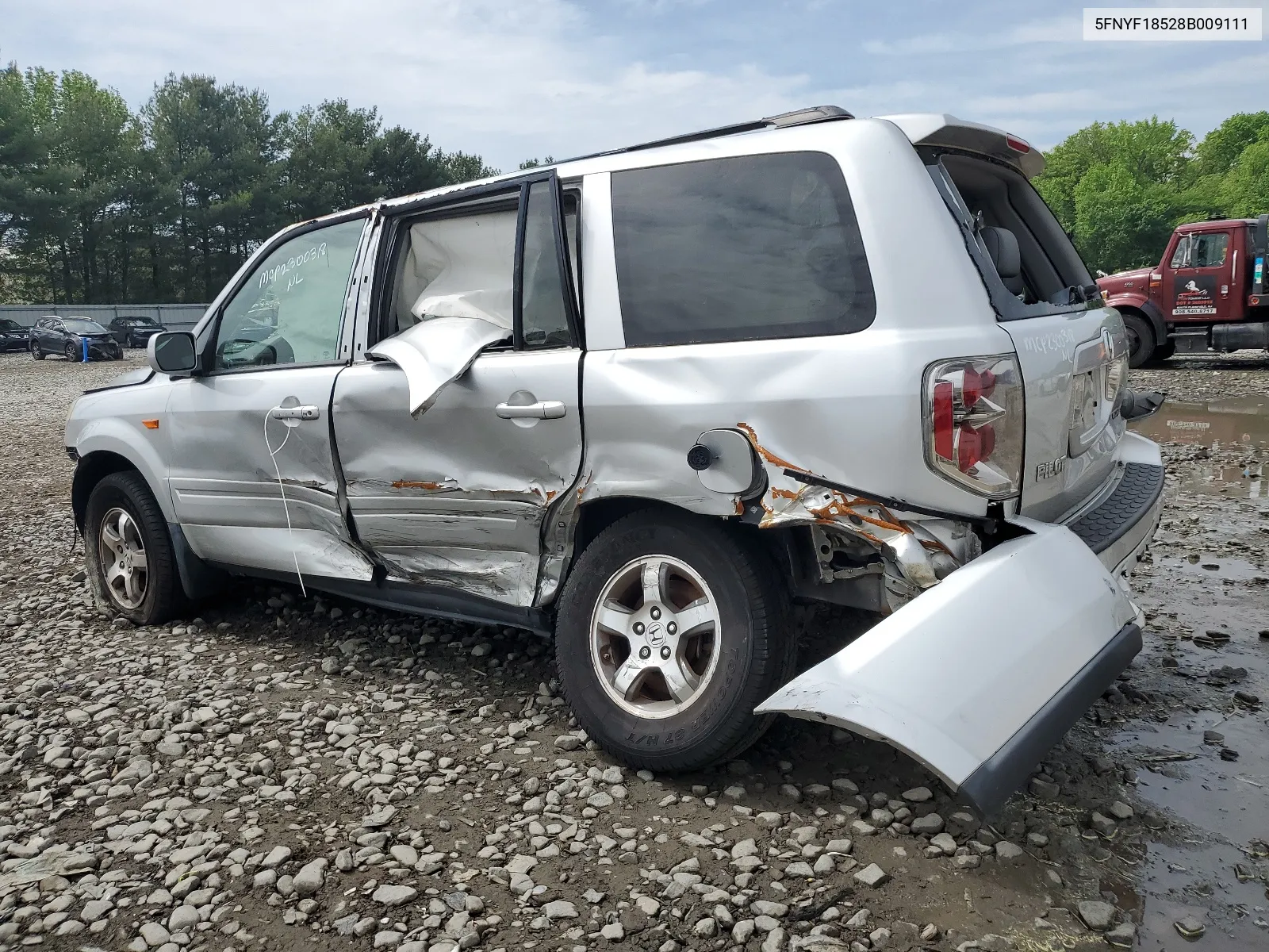 2008 Honda Pilot Exl VIN: 5FNYF18528B009111 Lot: 55687054