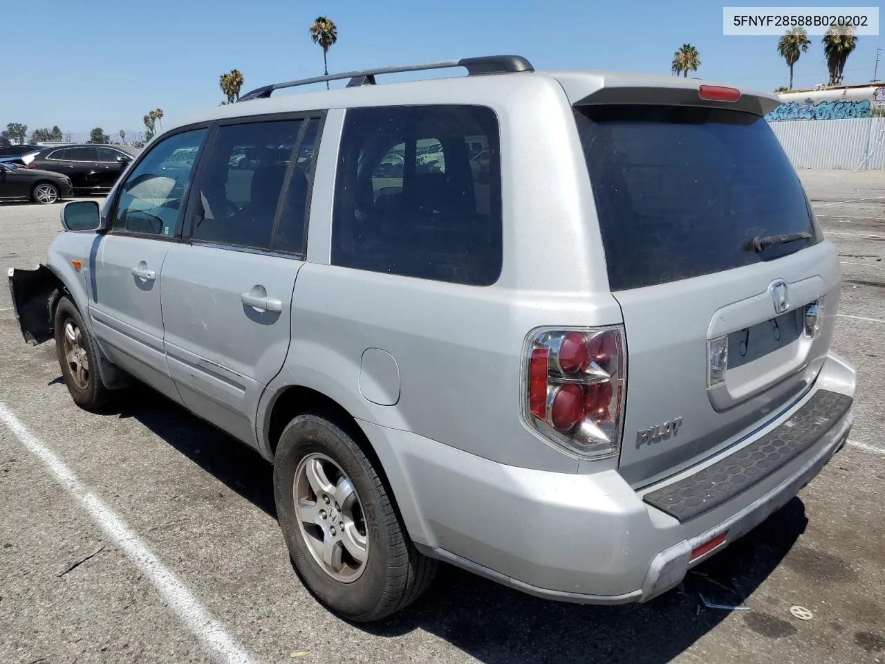 5FNYF28588B020202 2008 Honda Pilot Exl