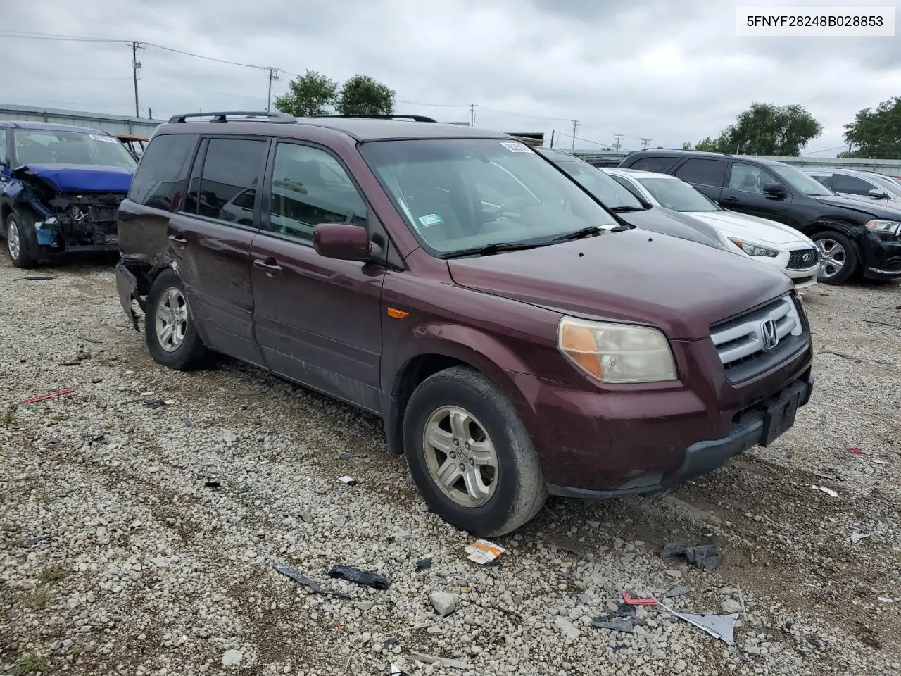 5FNYF28248B028853 2008 Honda Pilot Vp