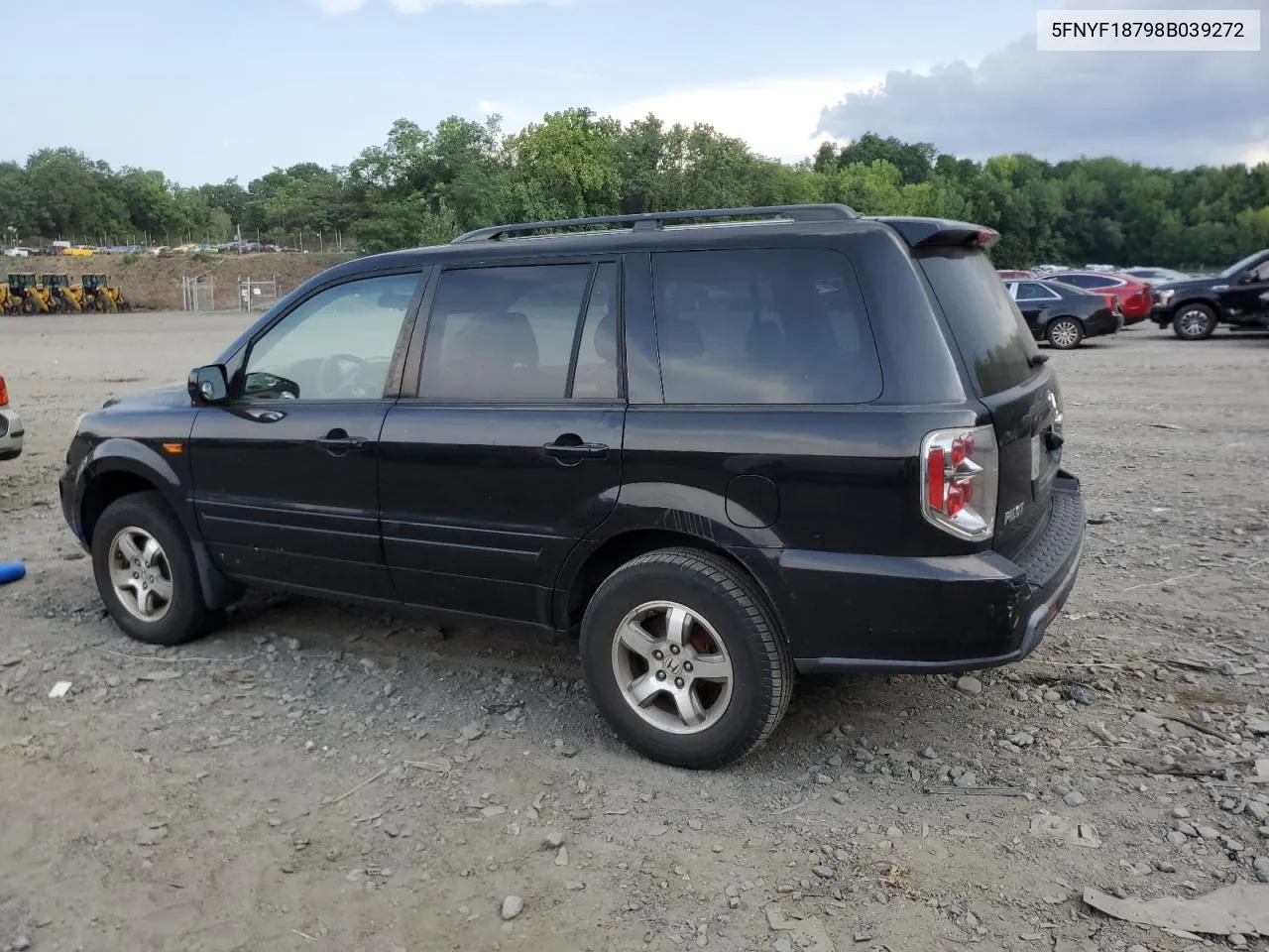 2008 Honda Pilot Exl VIN: 5FNYF18798B039272 Lot: 67201874