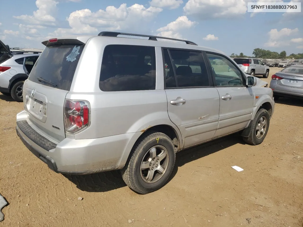 2008 Honda Pilot Se VIN: 5FNYF18388B037963 Lot: 67294484