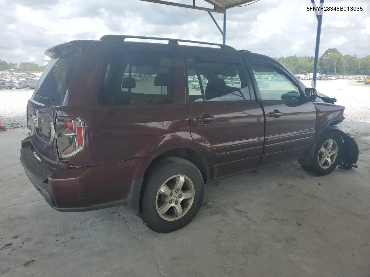 2008 Honda Pilot Se VIN: 5FNYF28348B013035 Lot: 67512414