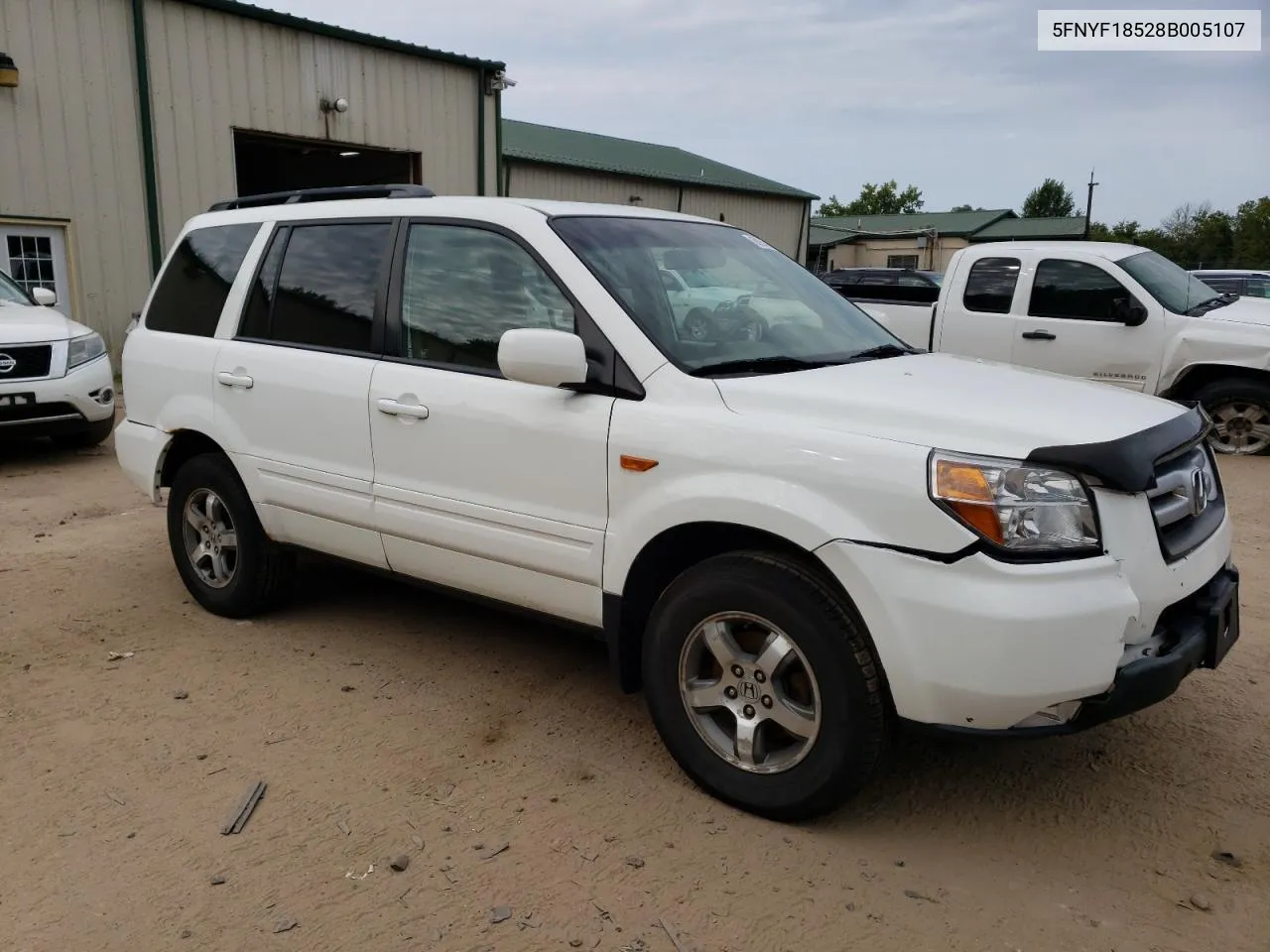 2008 Honda Pilot Exl VIN: 5FNYF18528B005107 Lot: 68258054