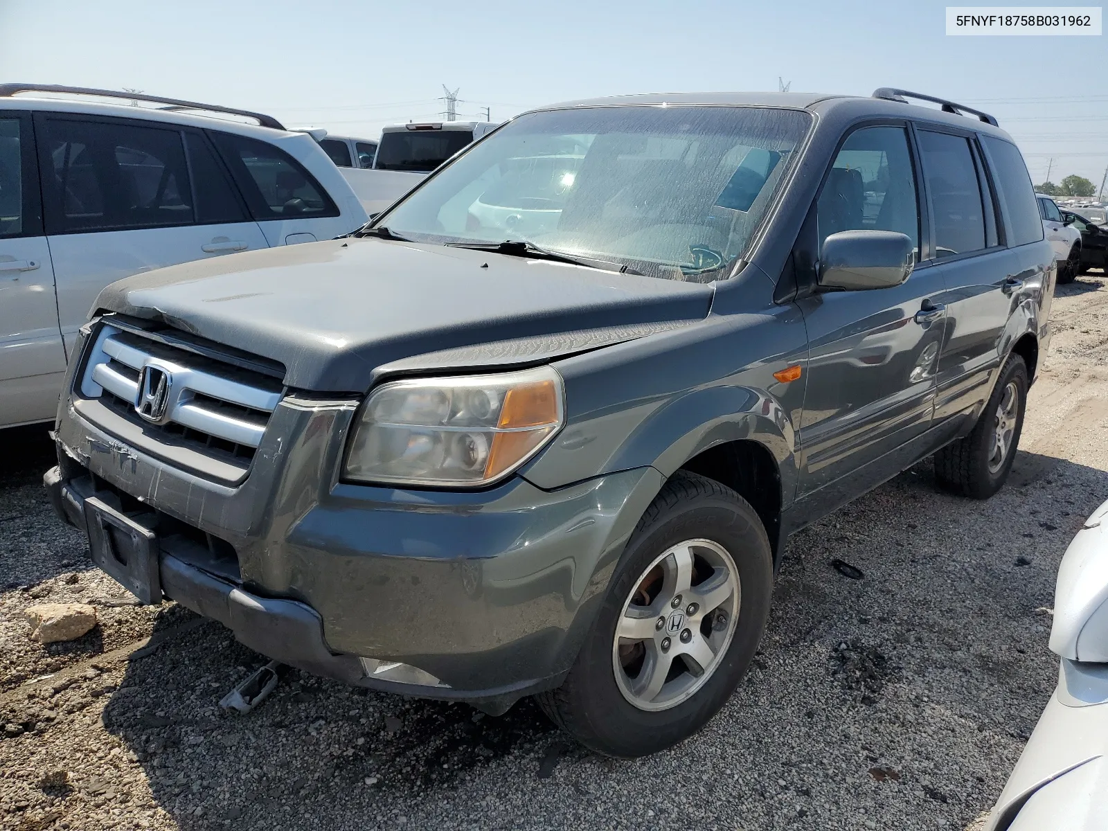 2008 Honda Pilot Exl VIN: 5FNYF18758B031962 Lot: 69118424