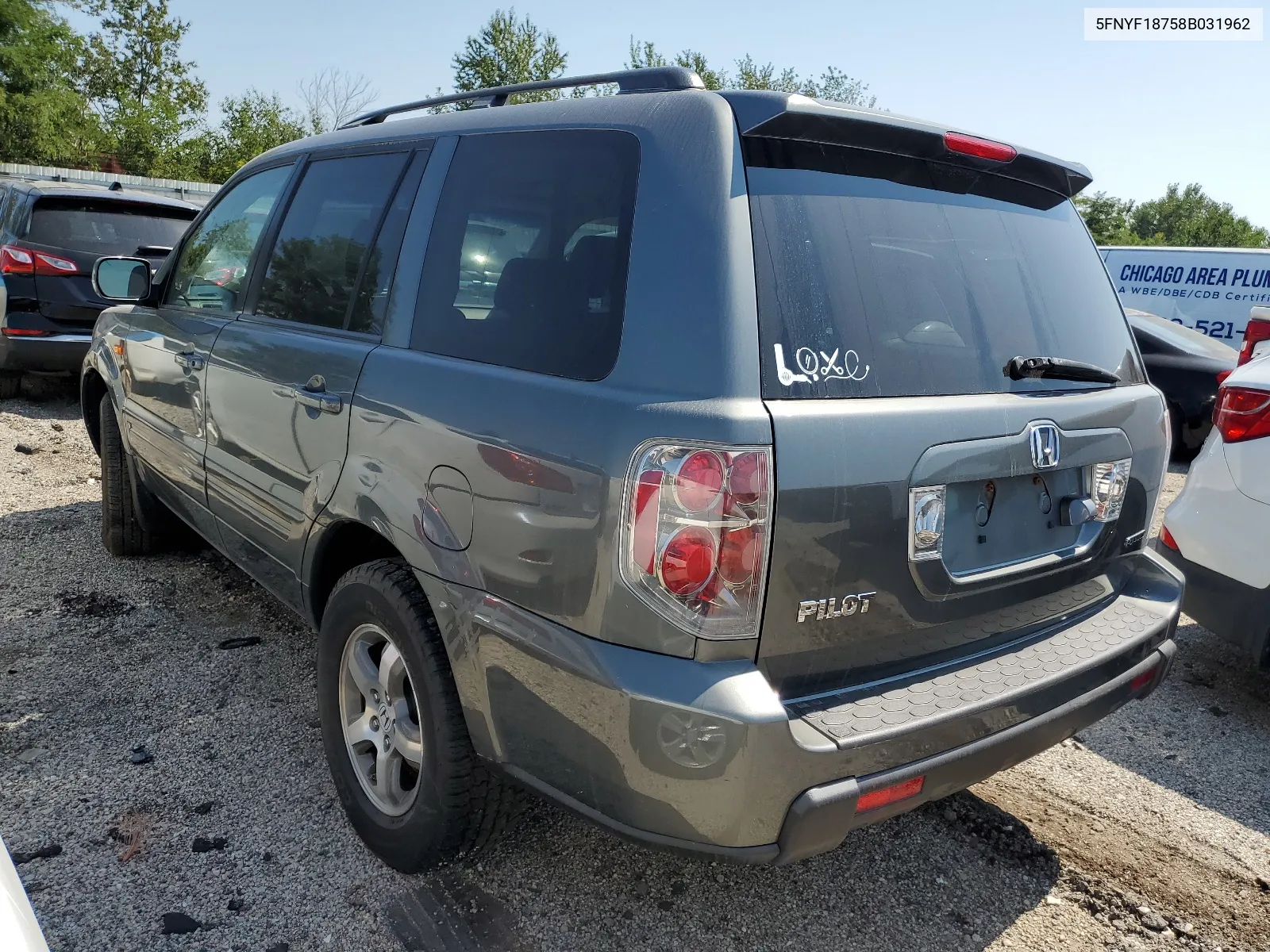 2008 Honda Pilot Exl VIN: 5FNYF18758B031962 Lot: 69118424