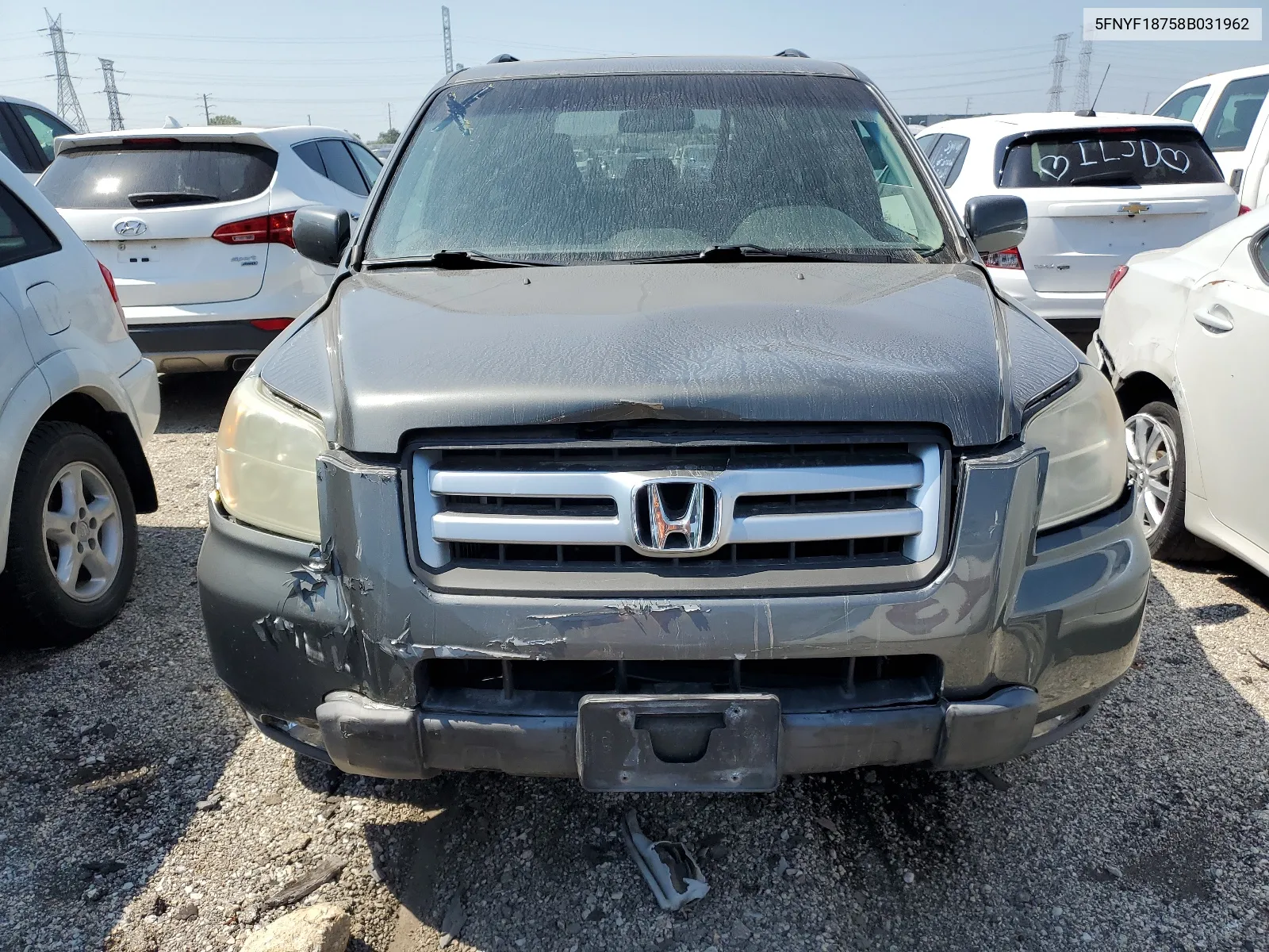 5FNYF18758B031962 2008 Honda Pilot Exl