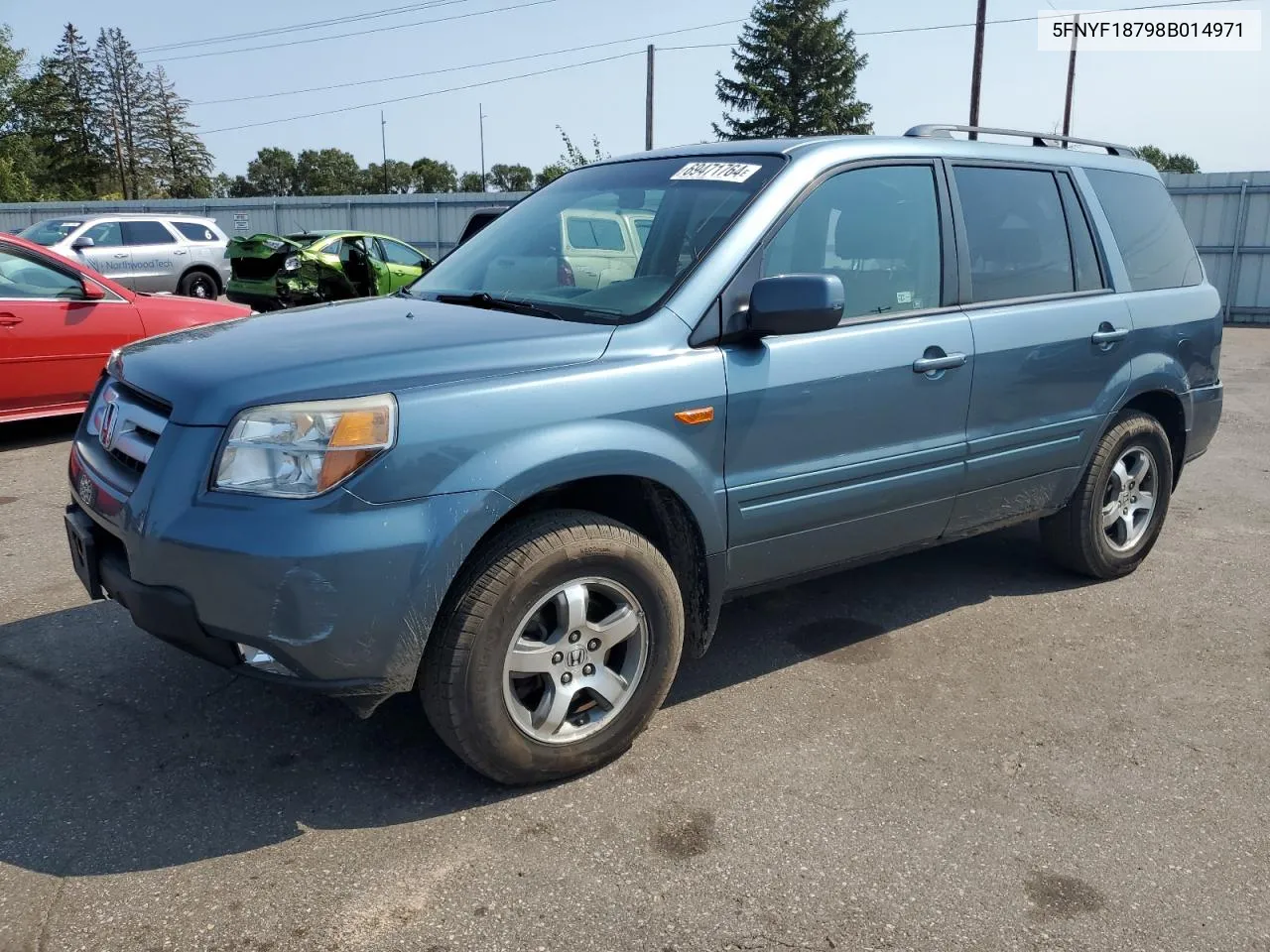 5FNYF18798B014971 2008 Honda Pilot Exl