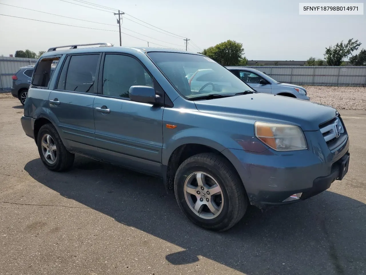 2008 Honda Pilot Exl VIN: 5FNYF18798B014971 Lot: 69471764