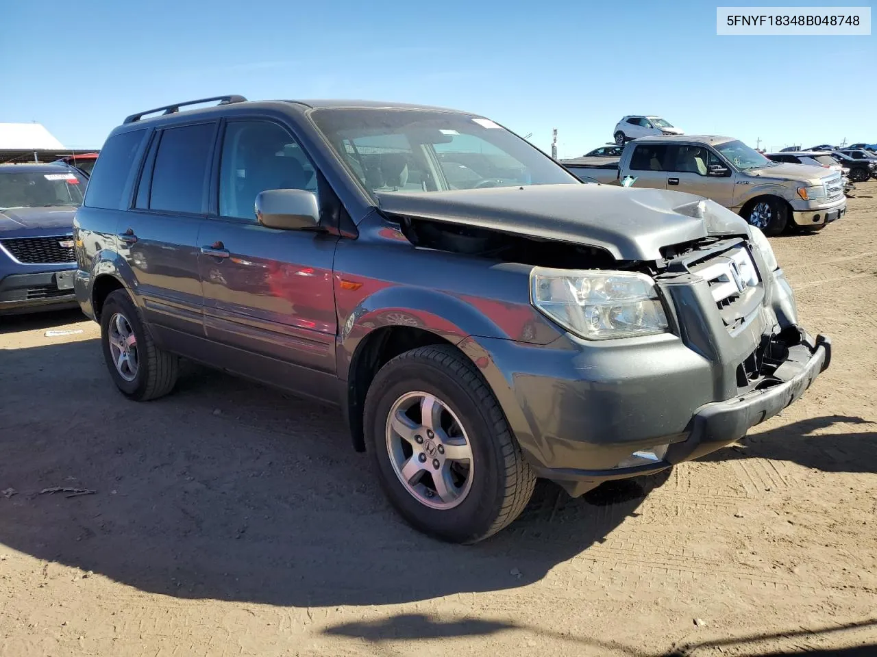 2008 Honda Pilot Se VIN: 5FNYF18348B048748 Lot: 73251284