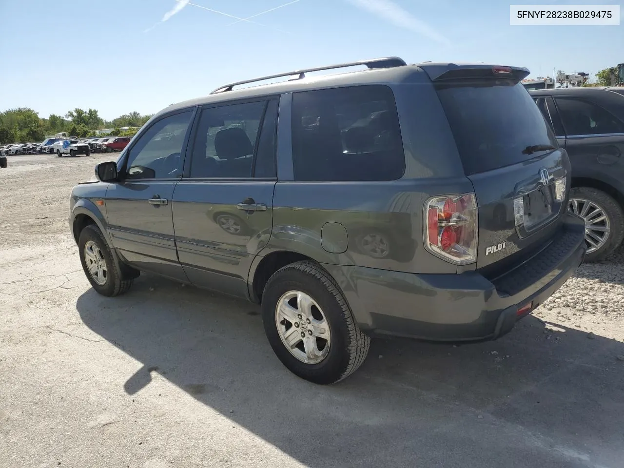 2008 Honda Pilot Vp VIN: 5FNYF28238B029475 Lot: 73673254