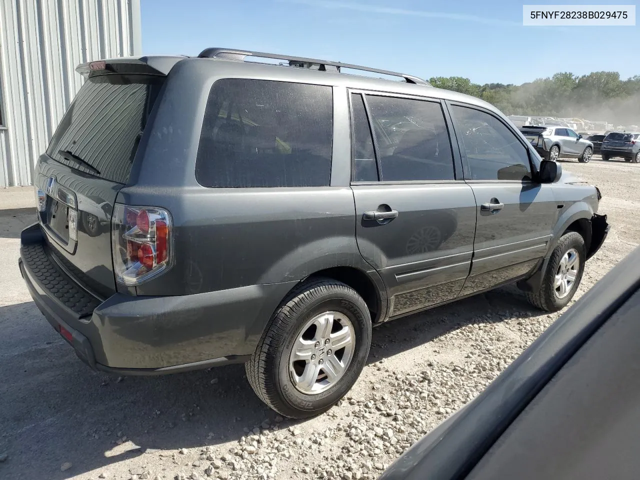 2008 Honda Pilot Vp VIN: 5FNYF28238B029475 Lot: 73673254