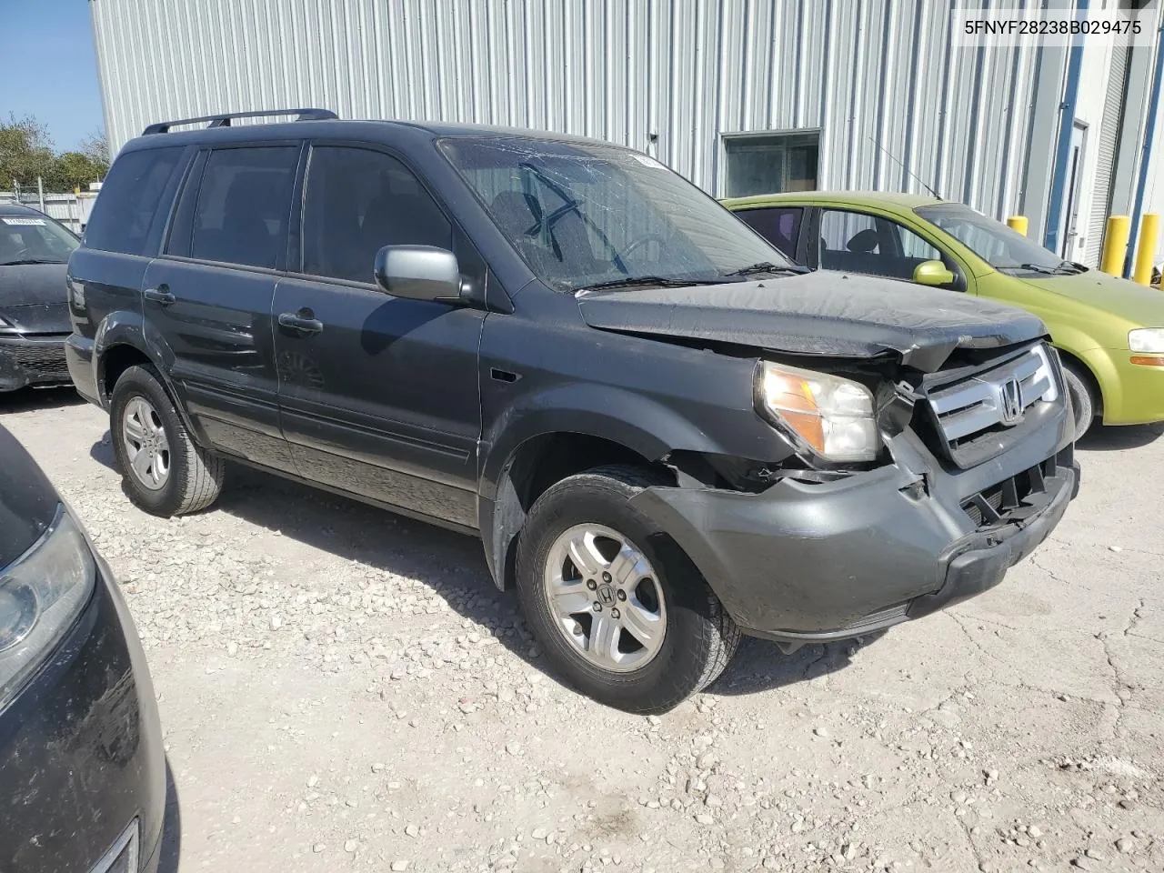 2008 Honda Pilot Vp VIN: 5FNYF28238B029475 Lot: 73673254