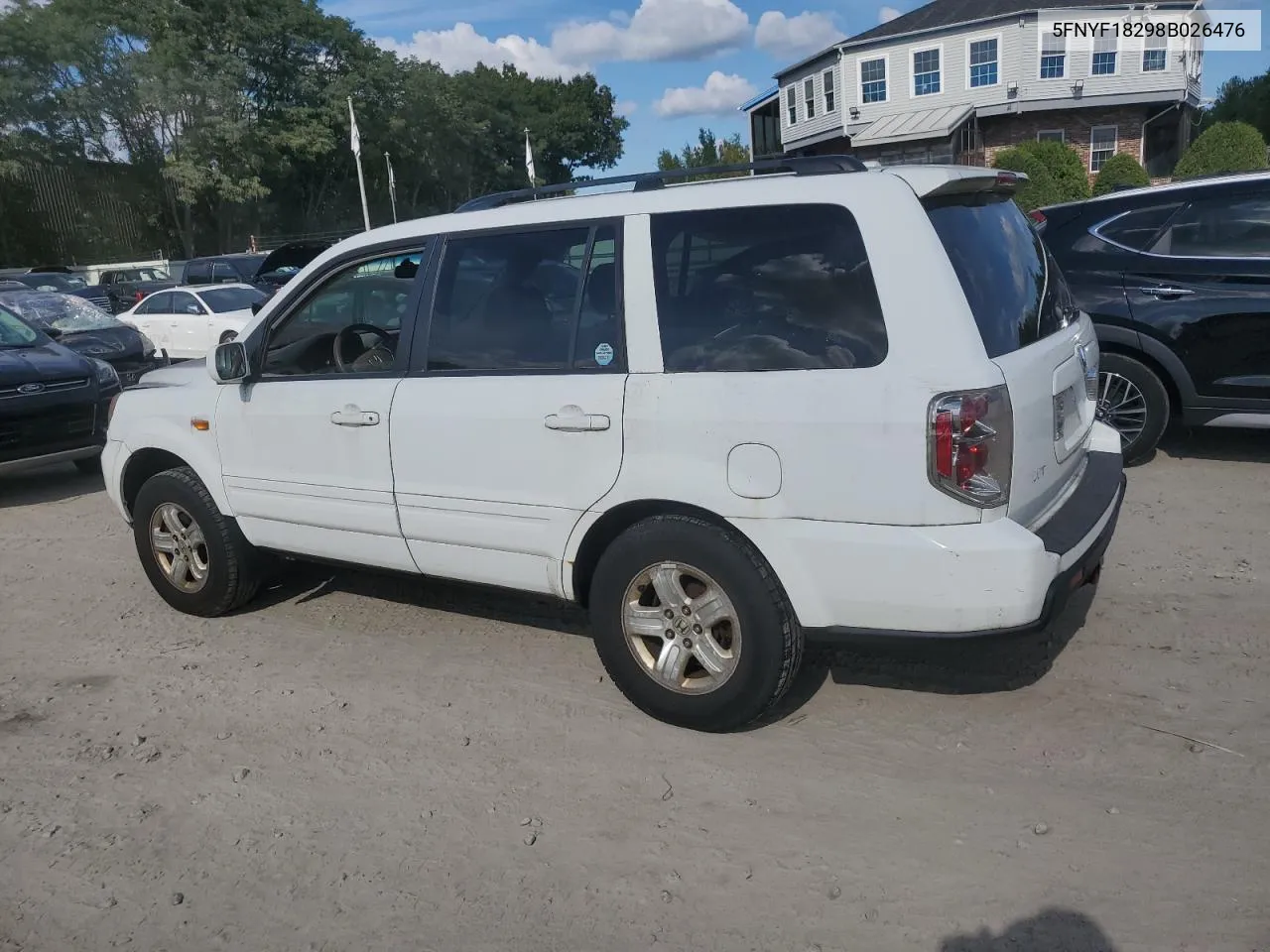 2008 Honda Pilot Vp VIN: 5FNYF18298B026476 Lot: 73688894