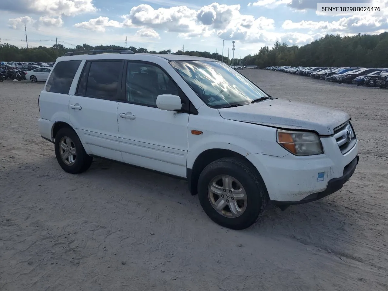 2008 Honda Pilot Vp VIN: 5FNYF18298B026476 Lot: 73688894