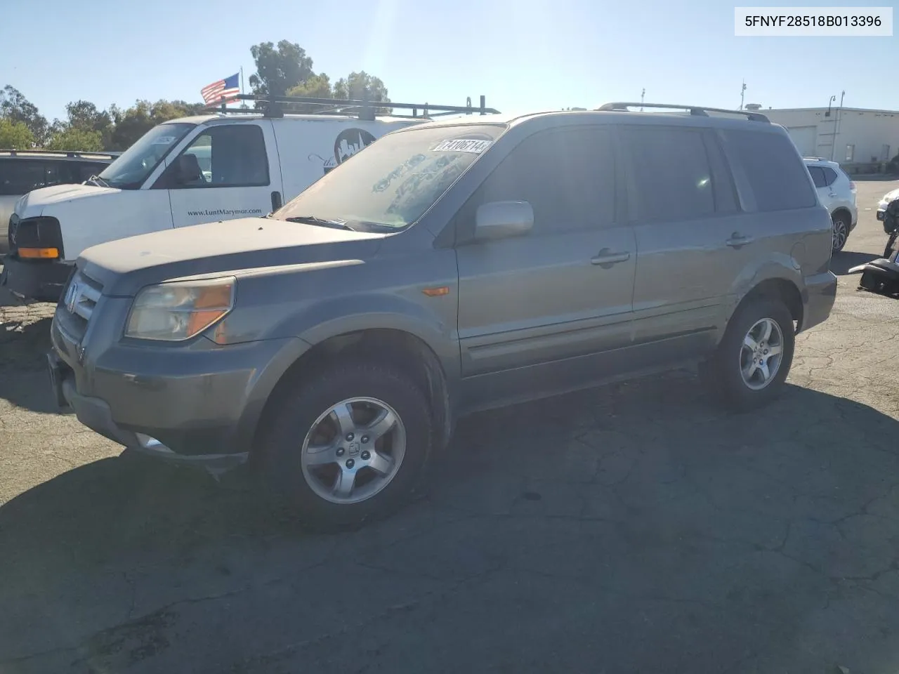 2008 Honda Pilot Exl VIN: 5FNYF28518B013396 Lot: 74106714