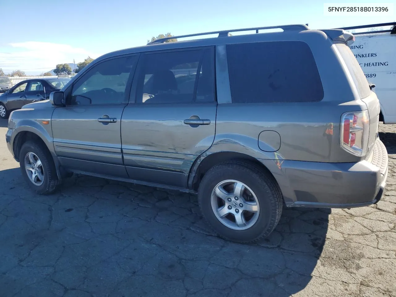 2008 Honda Pilot Exl VIN: 5FNYF28518B013396 Lot: 74106714