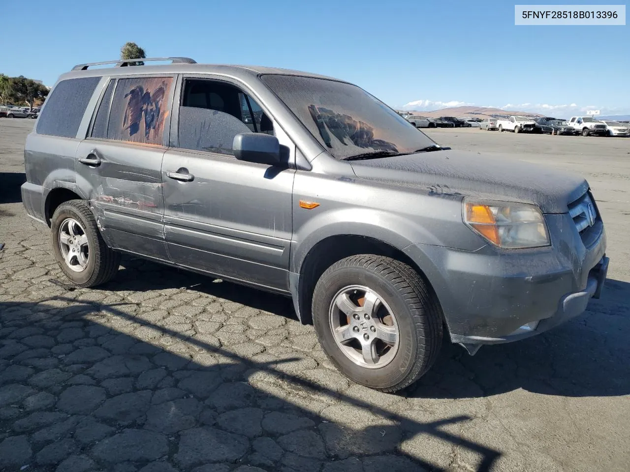 2008 Honda Pilot Exl VIN: 5FNYF28518B013396 Lot: 74106714