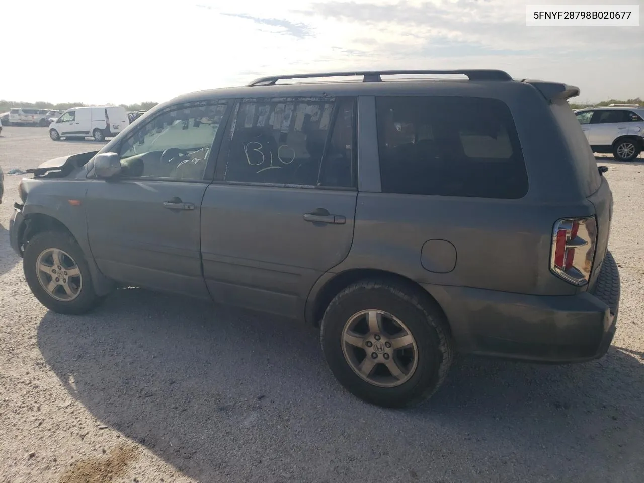 2008 Honda Pilot Exl VIN: 5FNYF28798B020677 Lot: 74613614