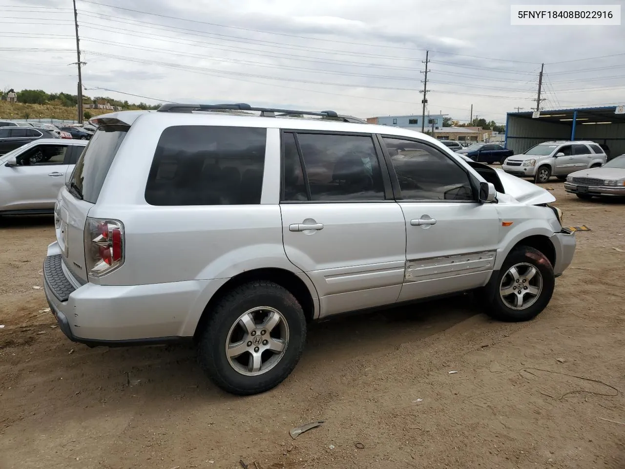 5FNYF18408B022916 2008 Honda Pilot Ex