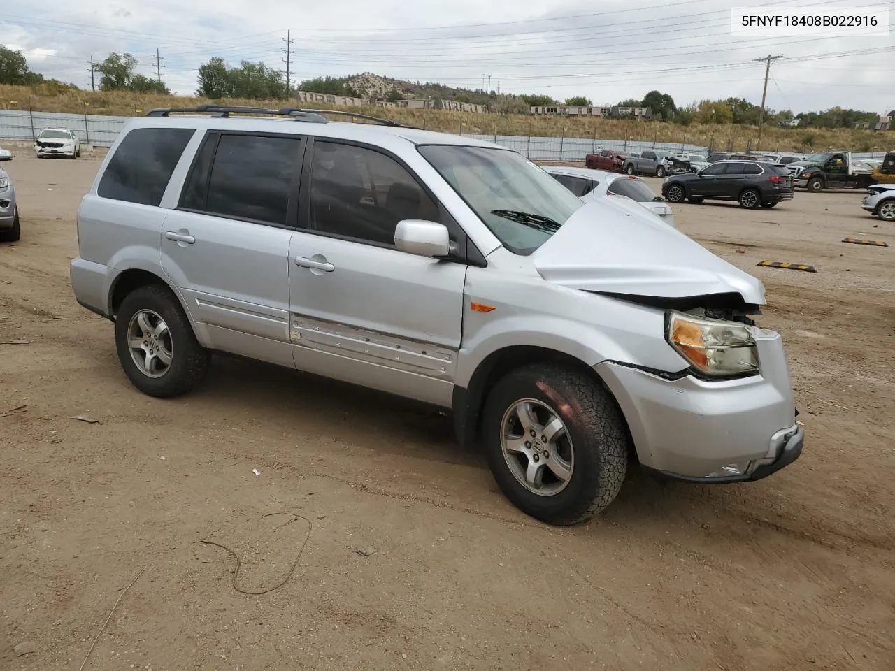 5FNYF18408B022916 2008 Honda Pilot Ex