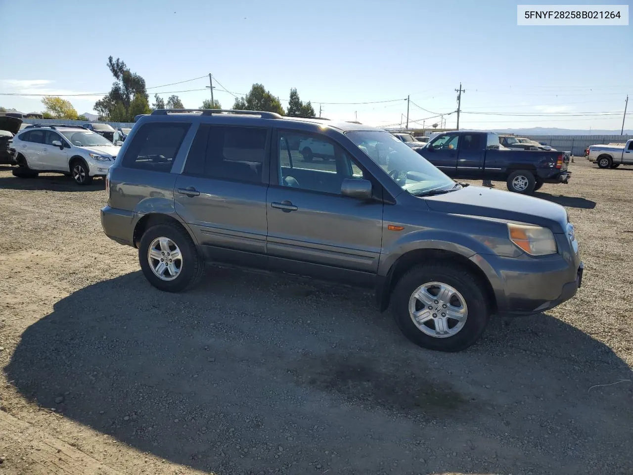 2008 Honda Pilot Vp VIN: 5FNYF28258B021264 Lot: 77772664